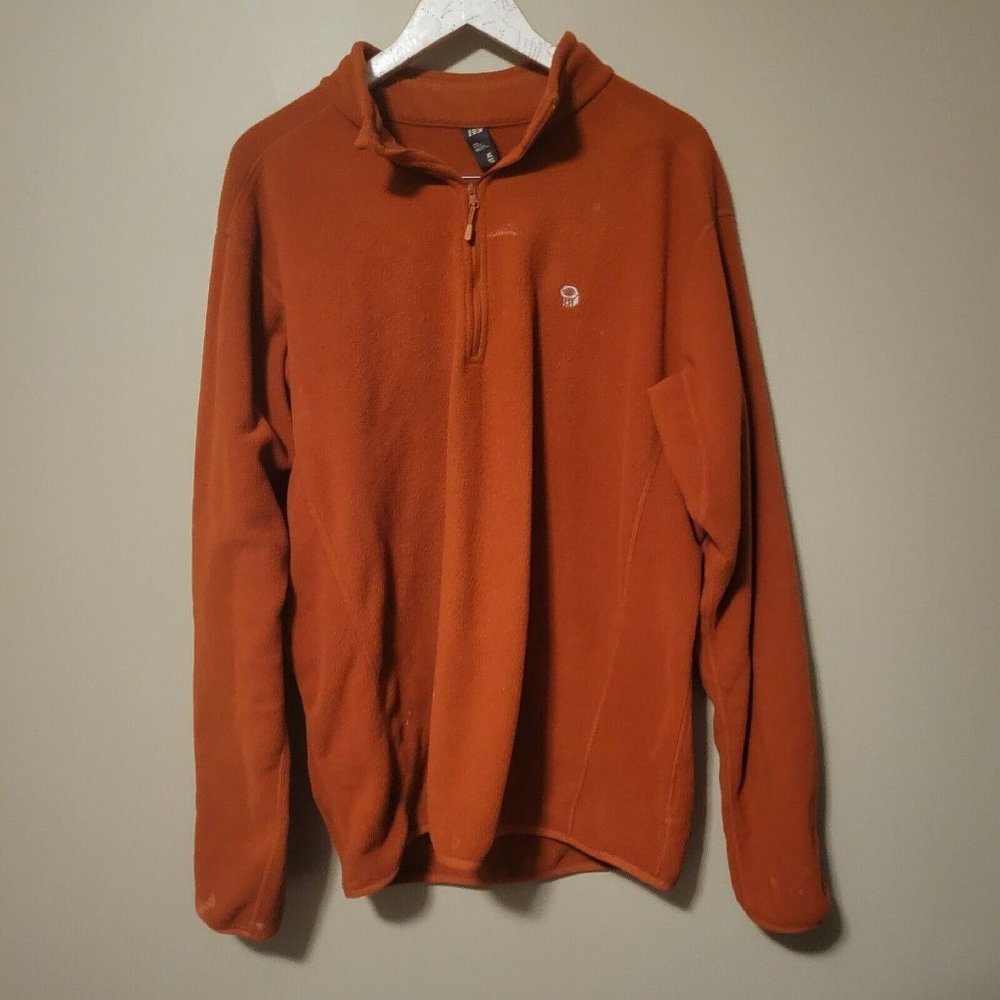 Mountain Hardwear Pullover Quarter Zip Orange Mens XL